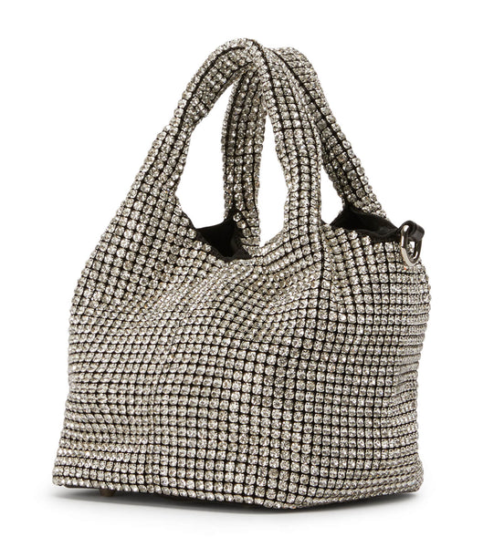 Accesorios Tony Bianco Angie Clear Crystal Mini Handbags Plateadas | ARDFL59860