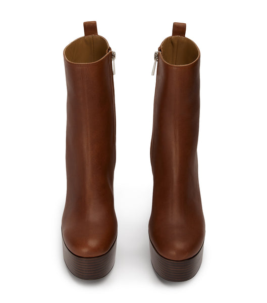 Botas Plataforma Tony Bianco Tyra Cognac 12cm Marrones | YARGT34792