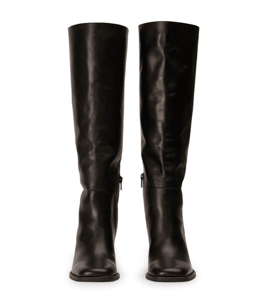 Botas de Tacon Tony Bianco Asher Black Como 8.5cm Negras | DARVO86439