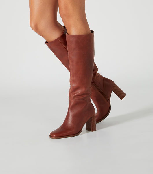 Botas de Tacon Tony Bianco Asher Cognac 8.5cm Marrones | XARBH75230