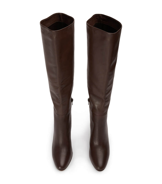 Botas de Tacon Tony Bianco Boss Choc Como 9.5cm Chocolate | ARCVG59583