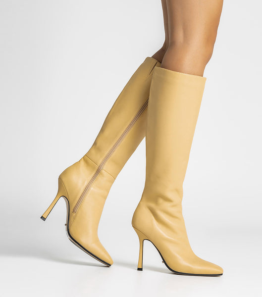 Botas de Tacon Tony Bianco Havana Butter Nappa 10.5cm Amarillo | GARUC24484