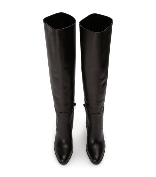 Botas de Tacon Tony Bianco Hot Black Como 10.5cm Negras | ARZDE77182