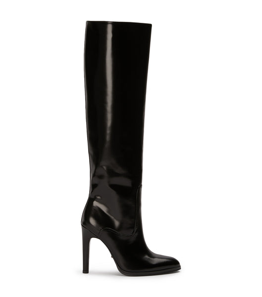 Botas de Tacon Tony Bianco Hot Black Como 10.5cm Negras | ARZDE77182