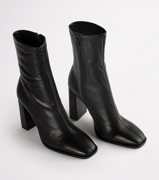 Botas de Tacon Tony Bianco Ines Black Como 10cm Negras | GAREC89339