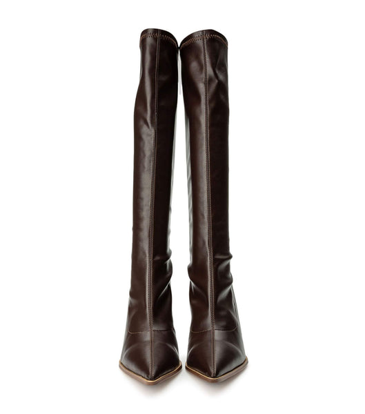 Botas de Tacon Tony Bianco Knight Choc Venezia 9.5cm Chocolate | ARJKU80598