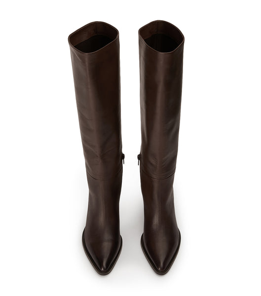 Botas de Tacon Tony Bianco Peppe Choc Como 7.5cm Chocolate | SARVO78385