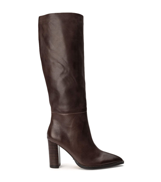 Botas de Tacon Tony Bianco Skyla Choc Como 9cm Chocolate | ARZDE48327