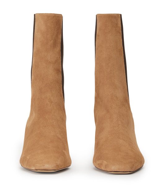 Botas de Tacon Tony Bianco Verona Butterscotch Gamuza 5cm Marrones | QARUV75208