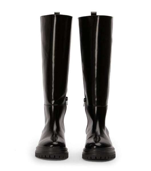 Botas de media pantorrilla Tony Bianco Welly Black Hi Shine 4.5cm Negras | AREAH57970