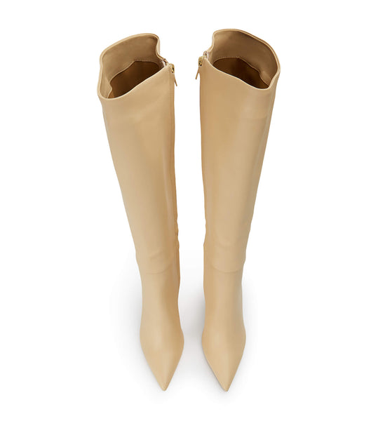 Botas de tacón de aguja Tony Bianco Apollo Butter Nappa 10.5cm Beige | EARVG46381