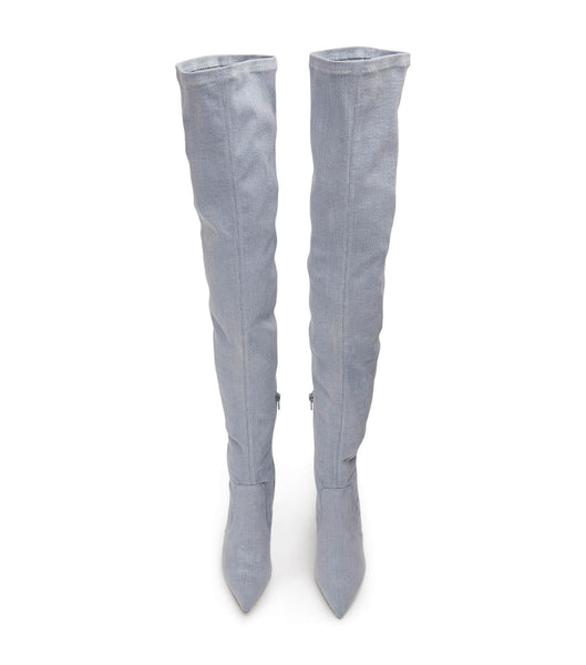 Botas de tacón de aguja Tony Bianco Avah Denim Stretch 10.5cm Azules | ARQCS90655