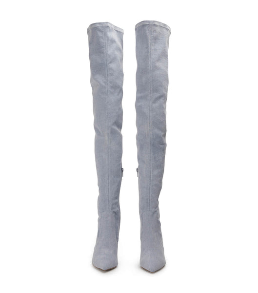 Botas de tacón de aguja Tony Bianco Avah Denim Stretch 10.5cm Azules | ARQCS90655