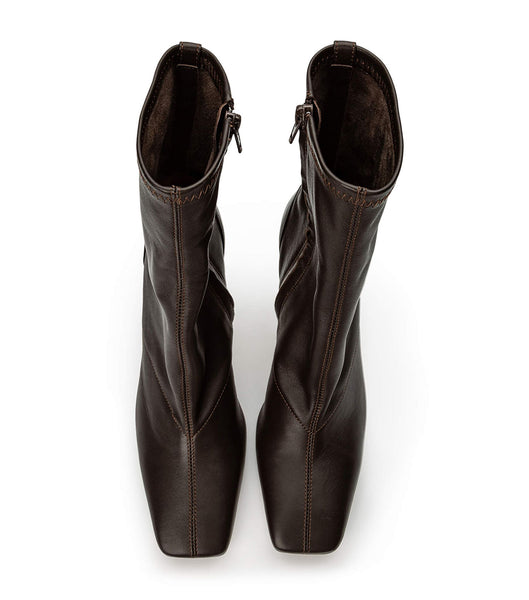 Botas de tacón de aguja Tony Bianco Halsey Chocolate Nappa 10.5cm Chocolate | DARVO72152