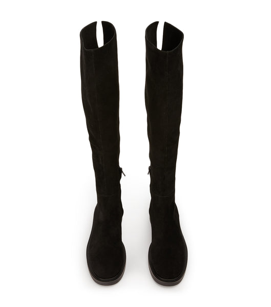 Botas hasta las rodillas Tony Bianco Chasey Black Gamuza 4.5cm Negras | MARFT43492