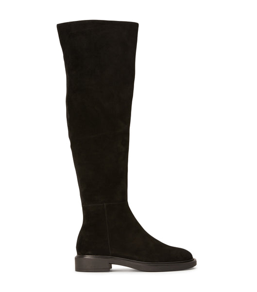 Botas hasta las rodillas Tony Bianco Chasey Black Gamuza 4.5cm Negras | MARFT43492