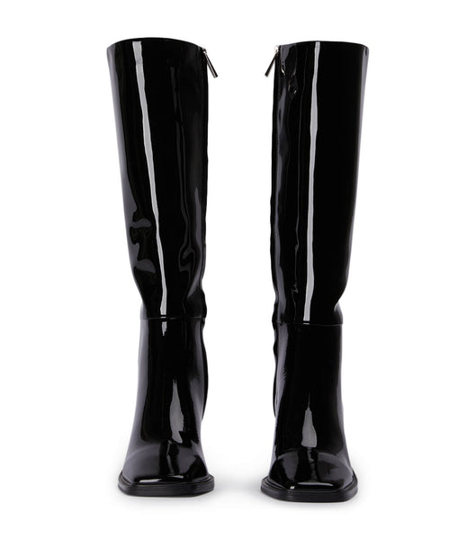 Botas hasta las rodillas Tony Bianco Darby Black Charol 7.5cm Negras | AREGJ31942