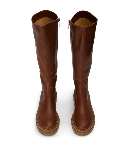 Botas hasta las rodillas Tony Bianco Wanda Cognac 4.5cm Marrones | QARUV84424