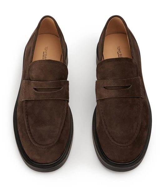 Loafers Tony Bianco Cherish Espresso Gamuza 4.5cm Chocolate | EARVG76552