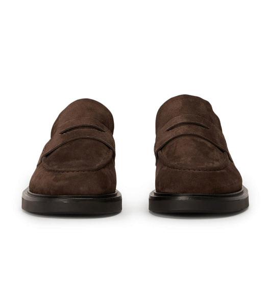 Loafers Tony Bianco Cherish Espresso Gamuza 4.5cm Chocolate | EARVG76552