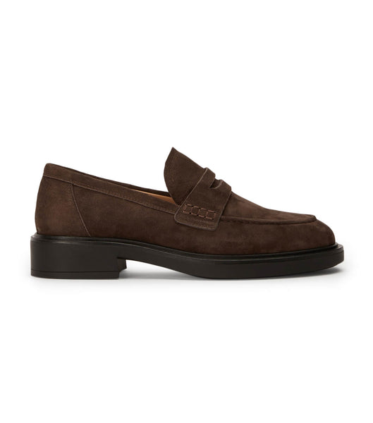 Loafers Tony Bianco Cherish Espresso Gamuza 4.5cm Chocolate | EARVG76552