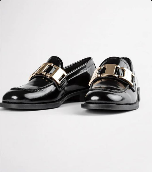 Loafers Tony Bianco Ruiz Black Hi Shine 2.5cm Negras | XARBH35180