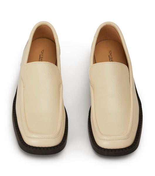 Loafers Tony Bianco Teddy Ecru Venice 4cm Blancas | LARTR87025