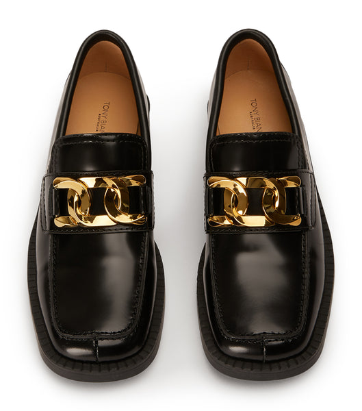 Loafers Tony Bianco Tia Black Hi Shine 4cm Negras | EARHC50852