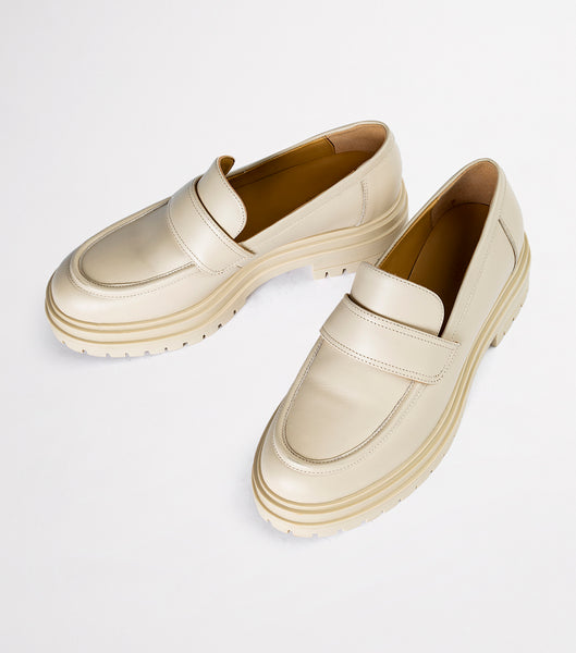 Loafers Tony Bianco Wiz Vanilla Capretto 4.5cm Amarillo Claro | EARHC64908