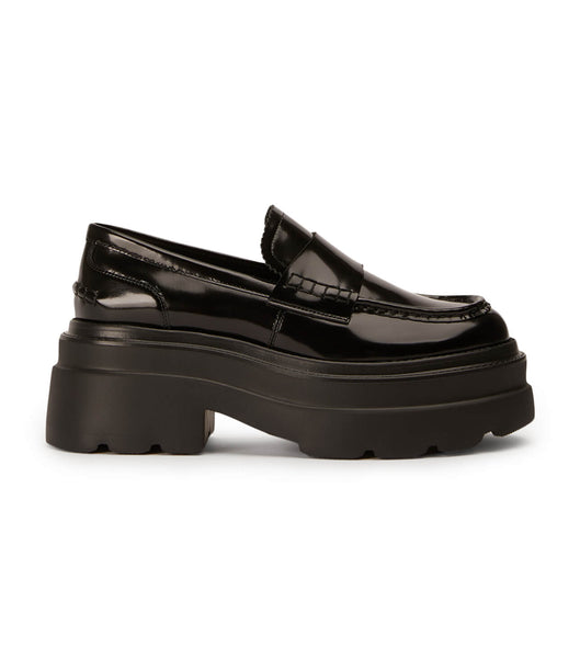 Loafers Tony Bianco Zomp Black Hi Shine 7.5cm Negras | ARJBT53168