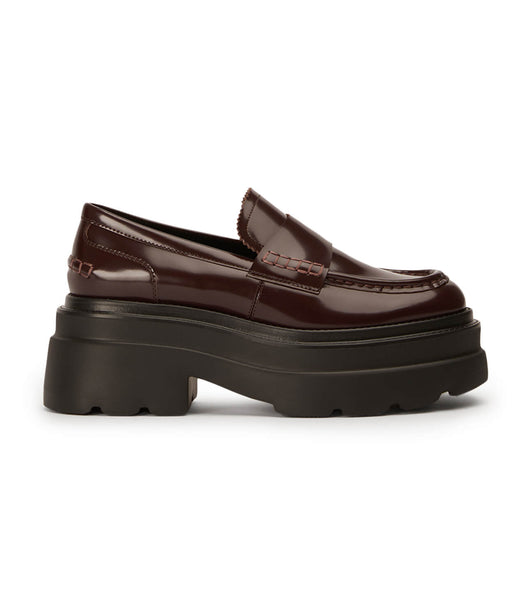 Loafers Tony Bianco Zomp Vino Hi Shine 7.5cm Marrones | AARWC63939