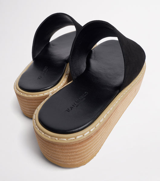 Sandalias Planas Tony Bianco Elke Black 4.5cm Negras | GAREC68442