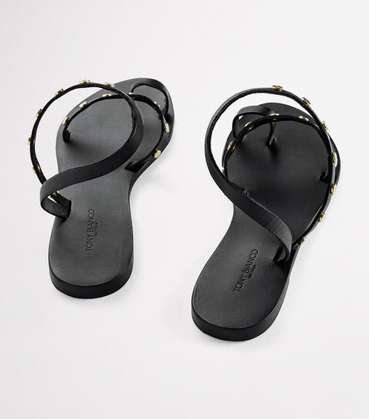 Sandalias Planas Tony Bianco Finola Black 1cm Negras | ZARNQ12670