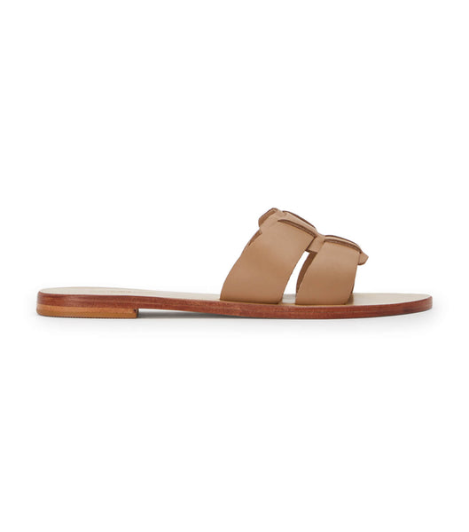 Sandalias Planas Tony Bianco Force Camel 1cm Marrones | ARQAV90671