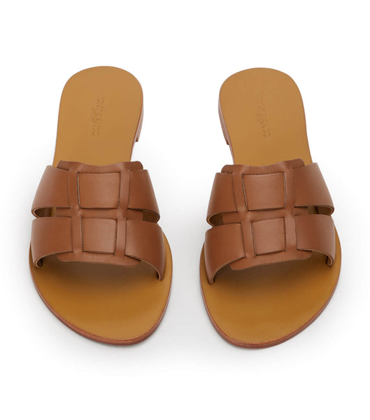 Sandalias Planas Tony Bianco Force Tan 1cm Marrones | ARNZX55264