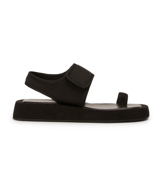 Sandalias Planas Tony Bianco Iso Black Neoprene 3.5cm Negras | ARZDE51580