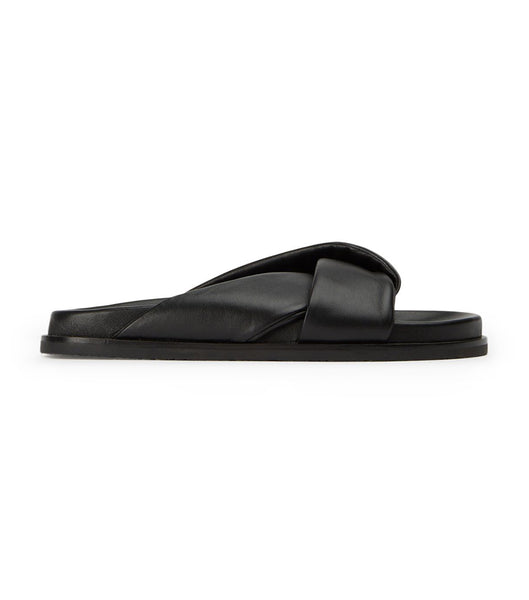 Sandalias Planas Tony Bianco Lora Black Nappa 1.5cm Negras | YARVQ98090