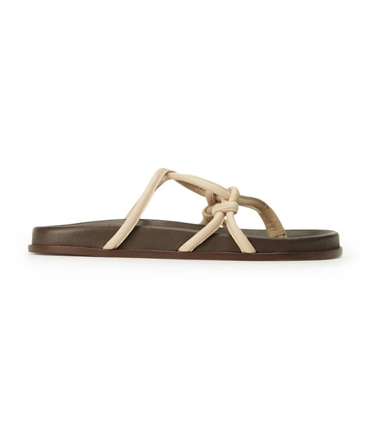 Sandalias Planas Tony Bianco Luelle Vanilla Nappa Amarillo Claro | AREGJ87151