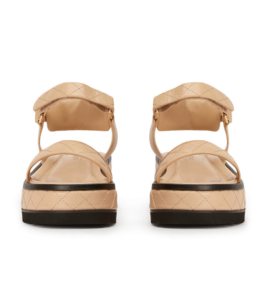 Sandalias Planas Tony Bianco Zahara Beech Nappa 6cm Beige | ARXMI16069