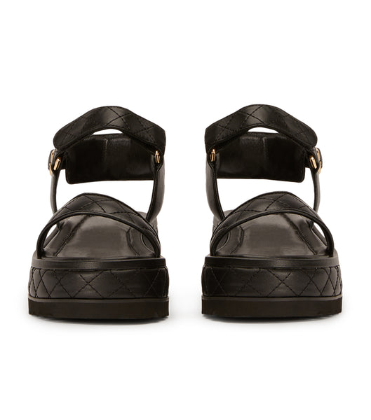 Sandalias Planas Tony Bianco Zahara Black Nappa 6cm Negras | AREGJ69747