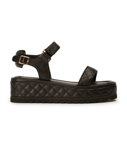 Sandalias Planas Tony Bianco Zahara Black Nappa 6cm Negras | AREGJ69747