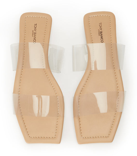 Sandalias Tony Bianco Etro Clear Vinylite/Skin 1.5cm Arena | BARSD92434