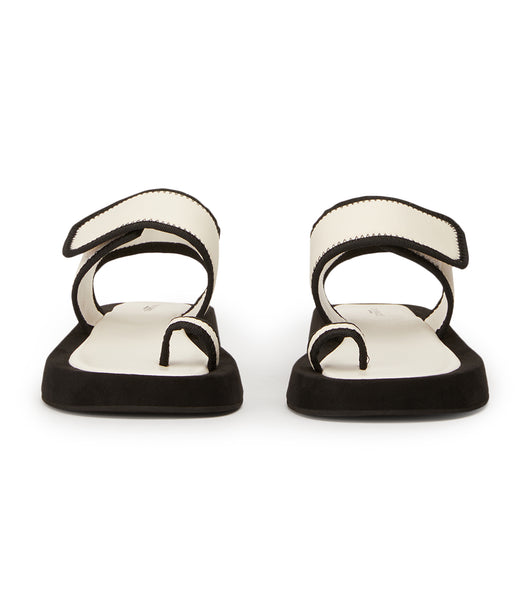 Sandalias Tony Bianco Iso White/Black Neoprene 3.5cm Blancas Negras | ARQAV82260