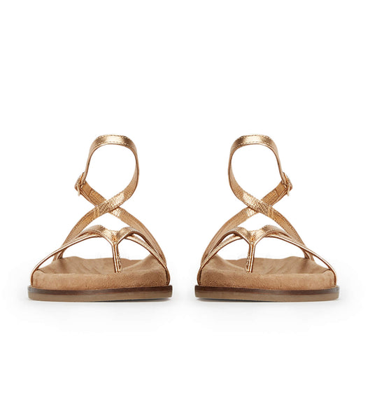 Sandalias Tony Bianco Lucie Antique Gold Nappa 1.5cm Doradas | XARGW24383