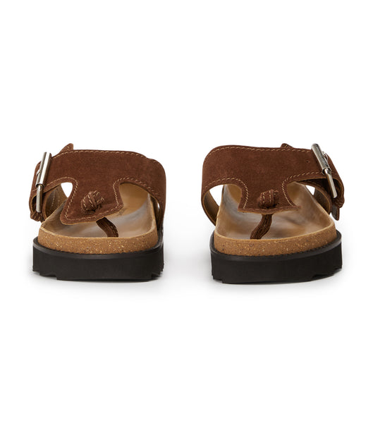 Sandalias Tony Bianco Marlo Choc Gamuza 3cm Marrones | TARPQ67229