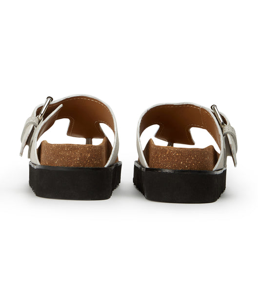 Sandalias Tony Bianco Marlo Milk Gamuza 3cm Blancas | AREAH28911