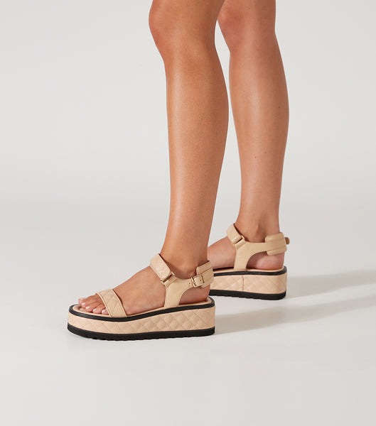 Sandalias Tony Bianco Zahara Beech Nappa 6cm Beige | AARDF70405