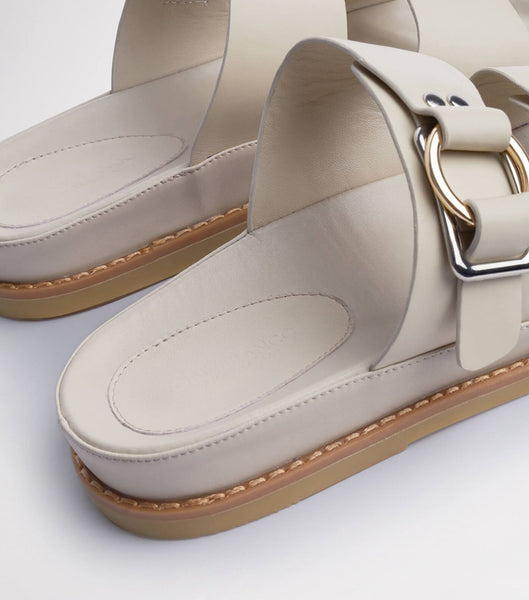 Sandalias de Diapositivas Tony Bianco Hunter Vanilla Capretto 3.5cm Amarillo Claro | ARZDE95397