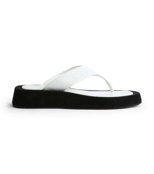 Sandalias de Diapositivas Tony Bianco Ives Milk Capretto 3.5cm Blancas | EARHC26740