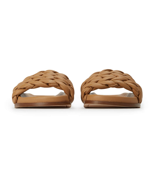 Sandalias de Diapositivas Tony Bianco Layton Biscuit Nappa Marrones | EARVG75471